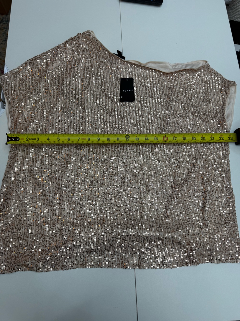 torrid Sequin Off the Shoulder Top size 00 = M-L 10 - Picture 6 of 10